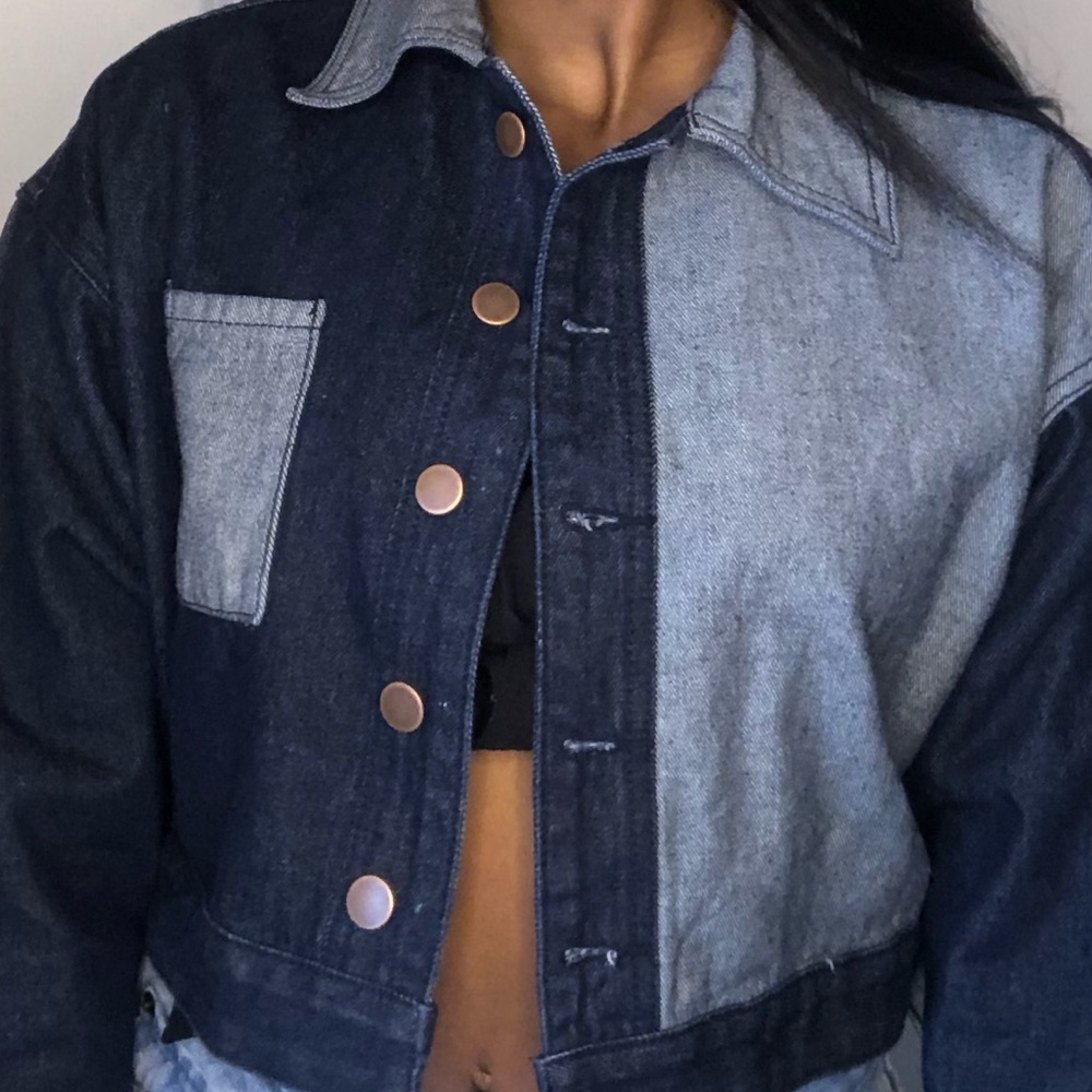 Don’t Be Shady Cropped Denim Jacket